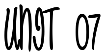 Font 1-Bicarbonate-DNA: UNIT 07