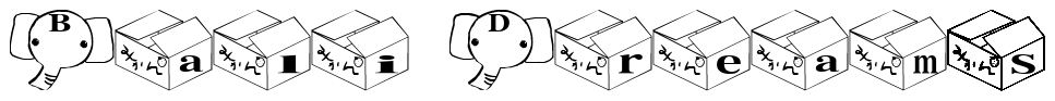 Font zou-Font: Bali Dreams