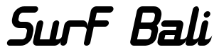 Font 11S01-Black-Tuesday-Italic: Surf Bali