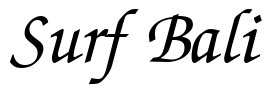 Font ZurichCalligraphic-Italic: Surf Bali