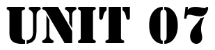 Font Stencil-BT: UNIT 07