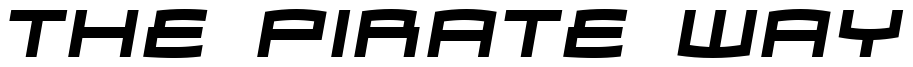 Font Zosma-Bold-Italic: The Pirate Way