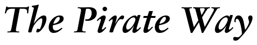 Font 12Sabon-14232-Bold-Italic: The Pirate Way