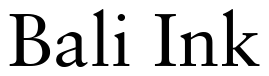 Font 12Sabon-Roman05232: Bali Ink