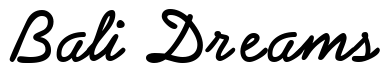 Font AbrazoScriptSSK-Bold: Bali Dreams