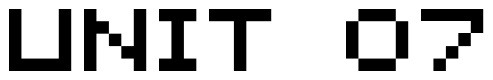 Font 04b_08: UNIT 07