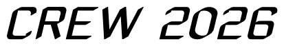 Font ZyphyteOblique: CREW 2026