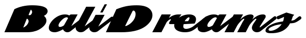 Font 1-HalfDome-Script-DNA: Bali Dreams