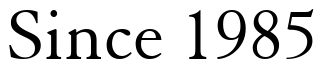 Font 00270: Since 1985