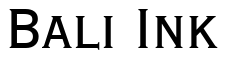 Font Copperplate-Gothic-Condensed-BT: Bali Ink