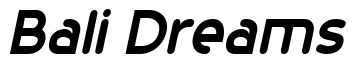 Font 20th-Century-Font-Italic: Bali Dreams
