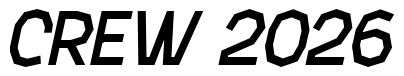 Font Attac-BlackItalic: CREW 2026
