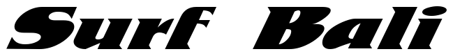 Font 2-RaceWay-DNA: Surf Bali