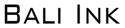 Font BankGothicCondensed: Bali Ink