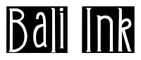 Font 2Peas-Boulevard: Bali Ink