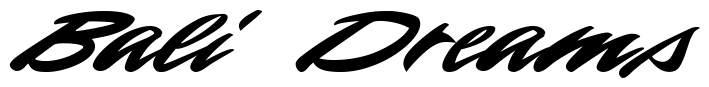 Font 1-Fast-Eddie-DNA: Bali Dreams
