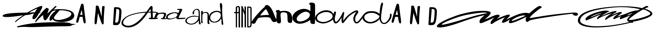 Font 0-Ands-DNA preview