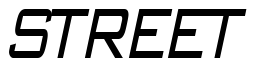 Font WallStreetCondensed-Italic: STREET