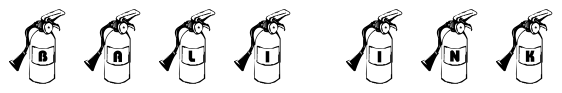 Font 101-Fire-Safety: Bali Ink