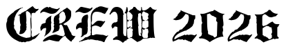 Font AntiqueBlack-Normal: CREW 2026