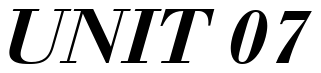 Font 12-Walbaum-Bold-Italic-14263: UNIT 07