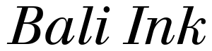Font 12-Walbaum-Italic-13263: Bali Ink