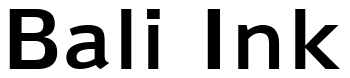 Font 00254: Bali Ink