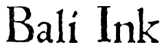 Font 1543HumaneJenson-Normal: Bali Ink