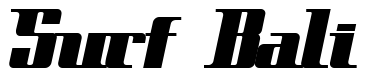 Font 2-Cadet-DNA: Surf Bali