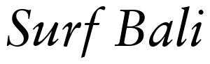 Font 12Sabon-13232-Italic: Surf Bali