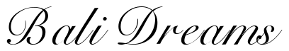 Font BravoScriptSSK: Bali Dreams