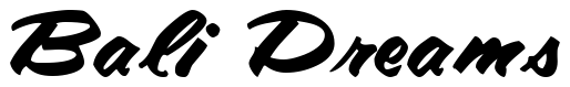 Font AmalieScriptSSK-Bold: Bali Dreams