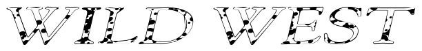 Font 101-Puppies-Italic-SW: WILD WEST