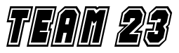 Font Jersey-Condensed-Italic: TEAM 23
