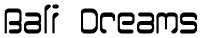 Font 12SaruYellowFog: Bali Dreams