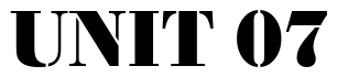 Font Bodoni_Becker_Stencil_Bold: UNIT 07