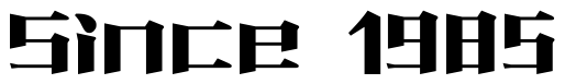 Font 0064_011: Since 1985