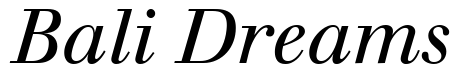 Font 12-Walbaum-Italic-13263: Bali Dreams