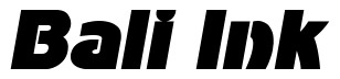 Font AdvertisersGothic-Italic: Bali Ink