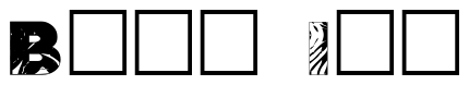 Font Zone23_asunder: Bali Ink