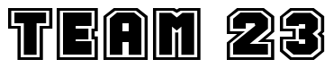 Font Jersey-Extended-Normal: TEAM 23