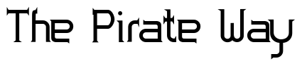 Font Zoloft-Bold: The Pirate Way