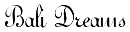 Font ArabescoScriptSSK-Regular: Bali Dreams
