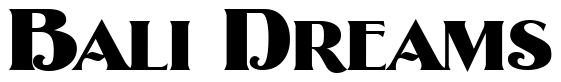 Font 2-Deco-Roman-DNA: Bali Dreams