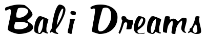 Font BardotScriptSSK-Italic: Bali Dreams