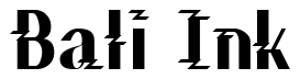 Font ZZZ-Top: Bali Ink