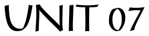 Font 12-Post-Antiqua-Roman-05554: UNIT 07