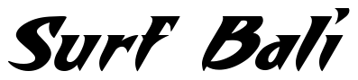 Font 2-LoneWolf-DNA: Surf Bali