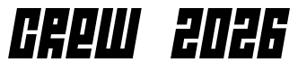 Font Wide-awake-Black: CREW 2026