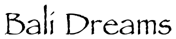 Font AncientScript: Bali Dreams